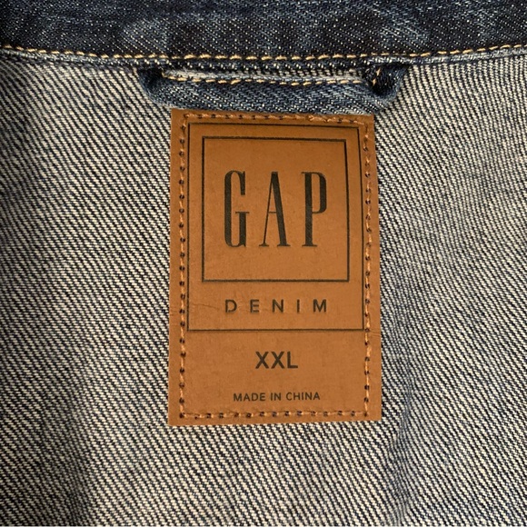 Gap Icon Jean Jacket Dark Indigo XXL Women’s Like New All Seasons Classic Blue - Picture 3 of 16